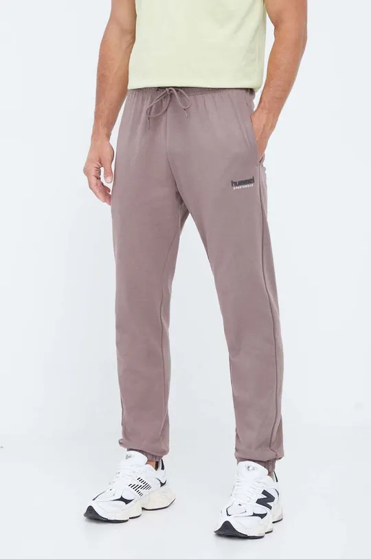 marrone Hummel pantaloni da jogging in cotone Uomo