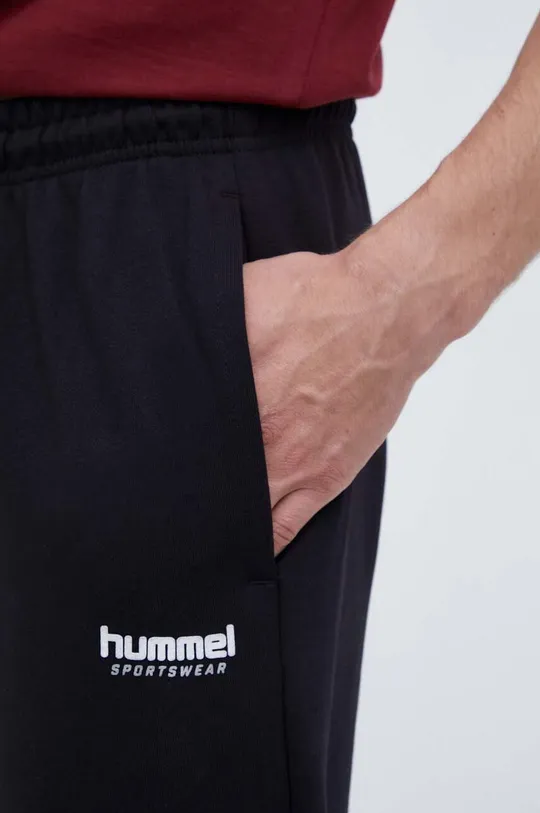 czarny Hummel spodnie dresowe bawełniane