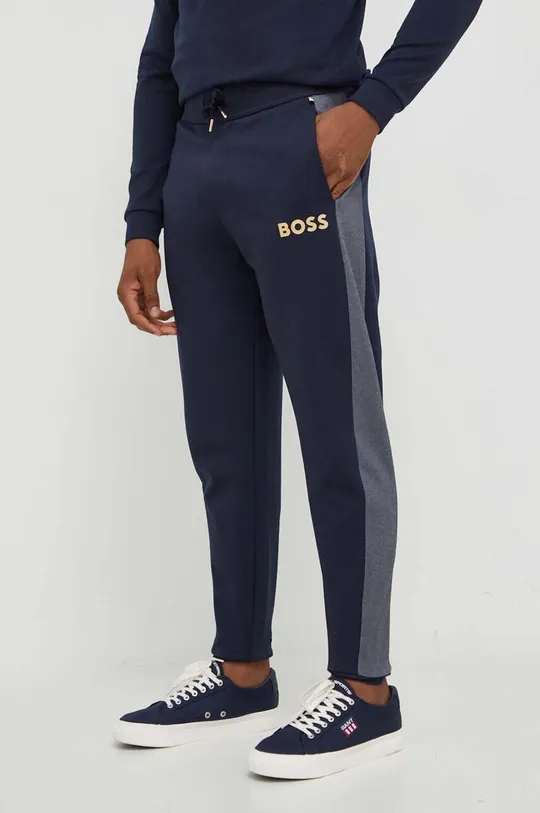 mornarsko plava Homewear hlače BOSS Muški