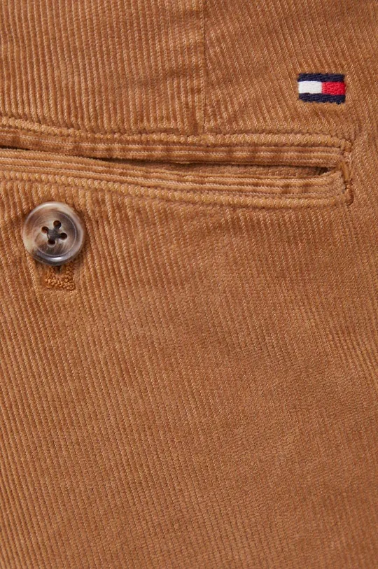 hnedá Manšestrové nohavice Tommy Hilfiger
