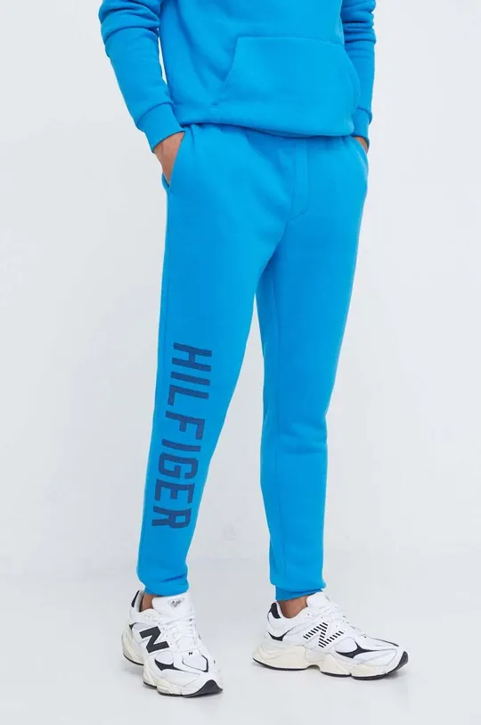 niebieski Tommy Hilfiger spodnie dresowe Męski