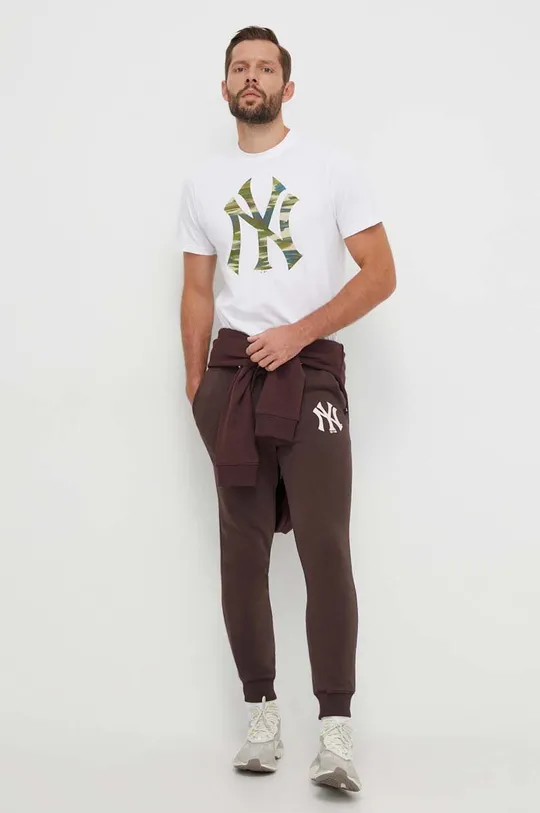Спортивні штани 47 brand MLB New York Yankees коричневий