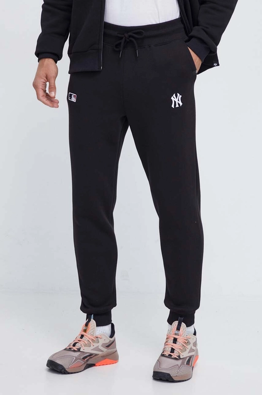 czarny 47 brand spodnie dresowe MLB New York Yankees Męski