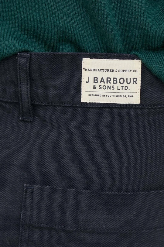 blu navy Barbour pantaloni in cotone