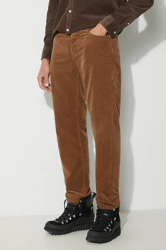 brown Carhartt WIP corduroy trousers