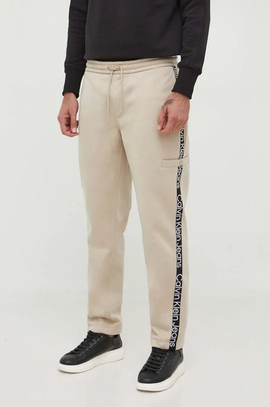 bézs Calvin Klein Jeans melegítőnadrág Férfi