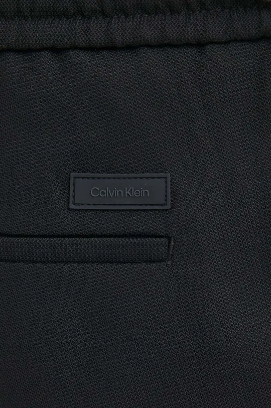 čierna Vlnené nohavice Calvin Klein