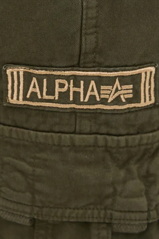зелений Бавовняні штани Alpha Industries