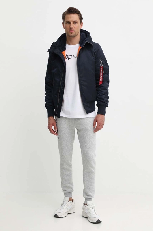 Tepláky Alpha Industries sivá