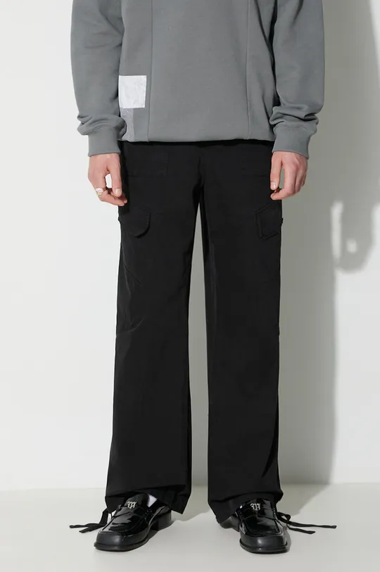 черен Памучен панталон A-COLD-WALL* ANDO CARGO PANT