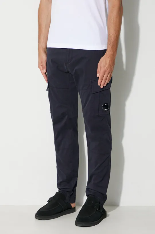 navy C.P. Company trousers STRETCH SATEEN CARGO PANTS