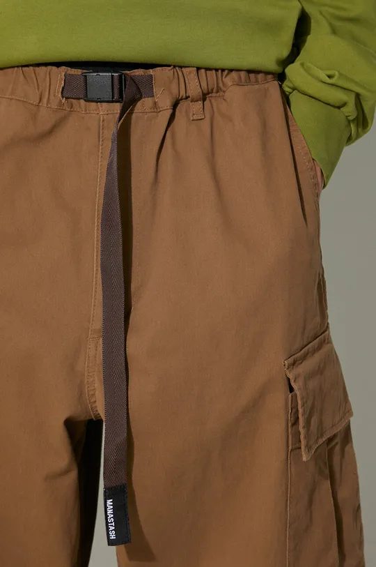 brązowy Manastash spodnie Flex Climber Cargo Pant