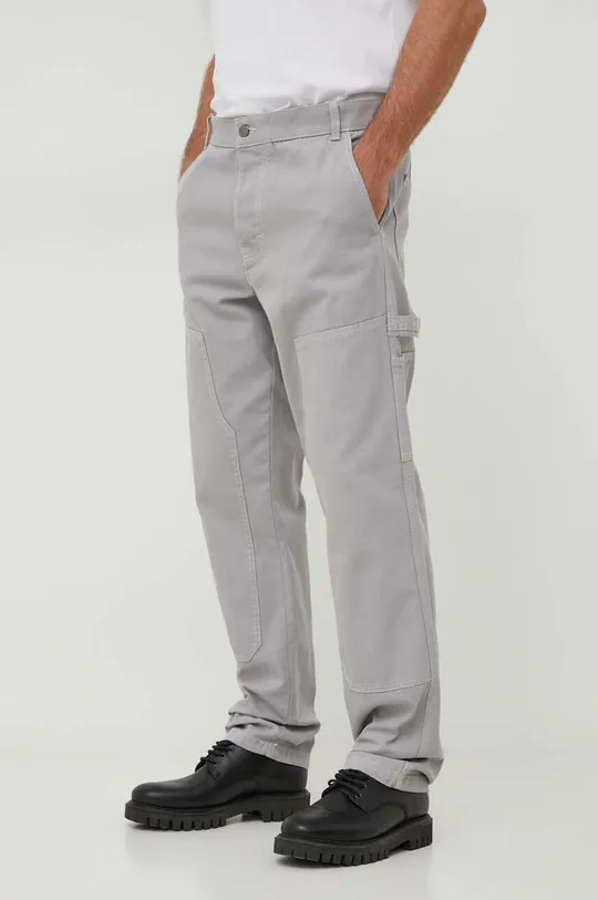 серый Хлопковые брюки United Colors of Benetton Мужской