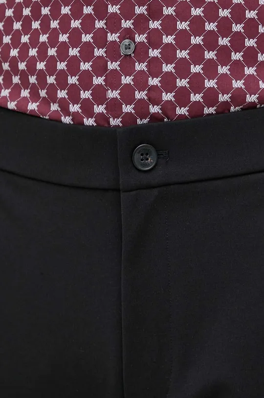 czarny Michael Kors spodnie z domieszką wełny