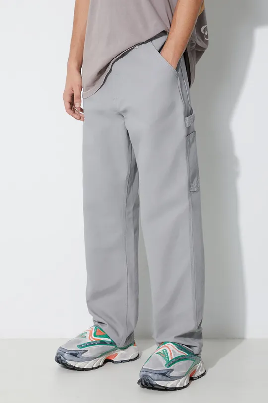 серый Хлопковые брюки Carhartt WIP Single Knee Pant