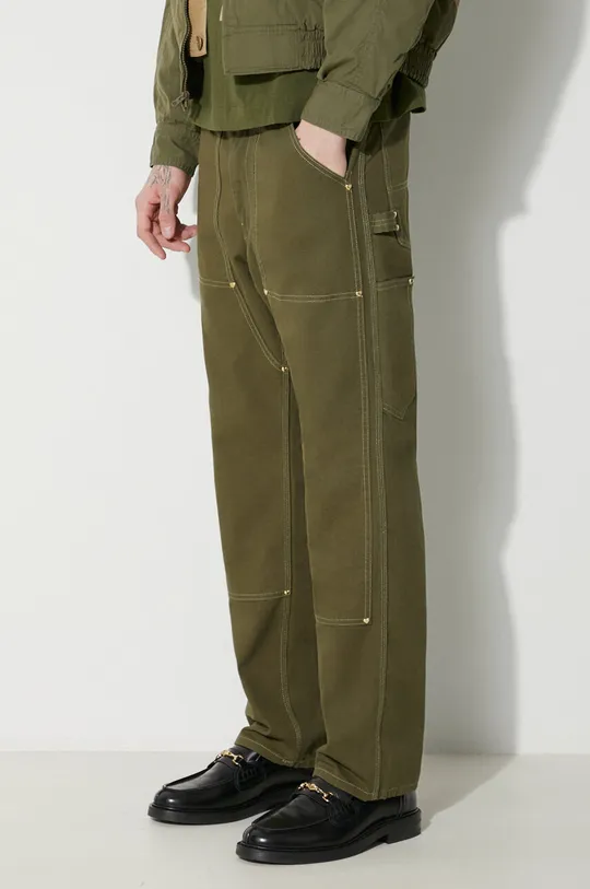 zielony Human Made spodnie bawełniane Duck Painter