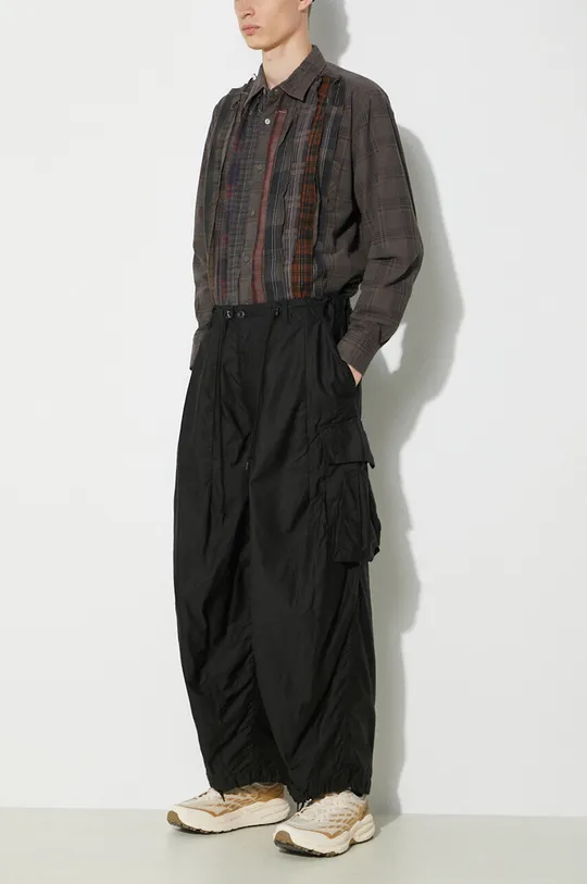 czarny Needles spodnie bawełniane H.D. Pant