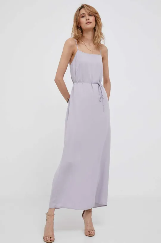 fioletowy Calvin Klein sukienka