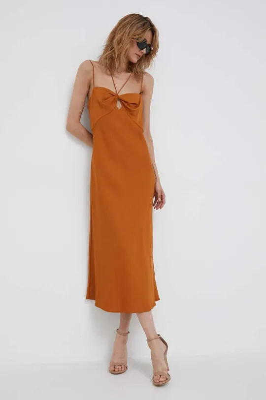 коричневый Платье Calvin Klein Женский