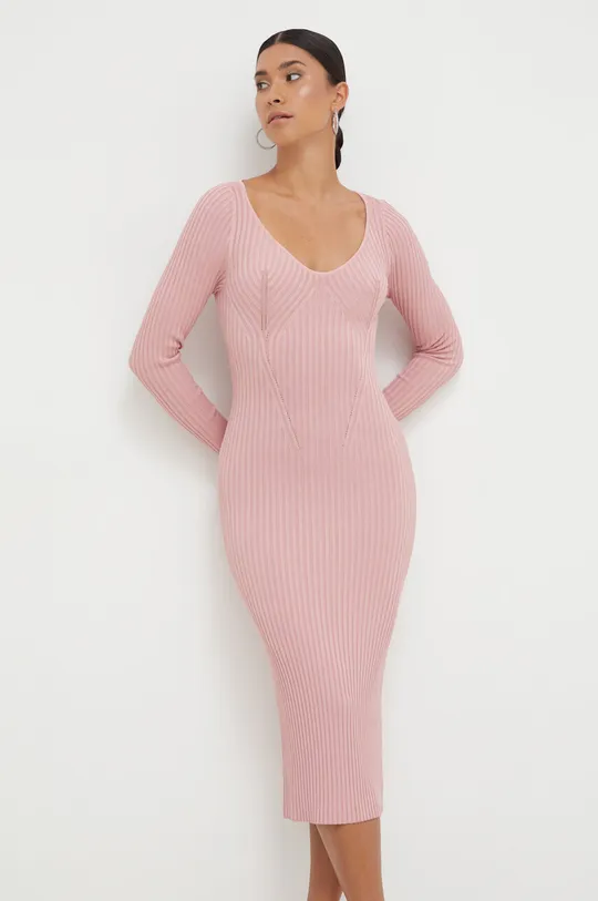 ροζ Φόρεμα Guess Γυναικεία