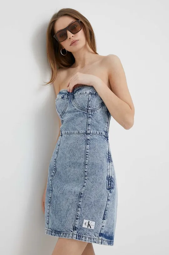 kék Calvin Klein Jeans farmerruha Női