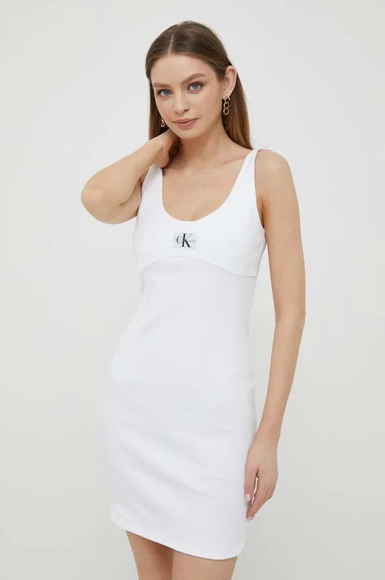 biały Calvin Klein Jeans sukienka Damski