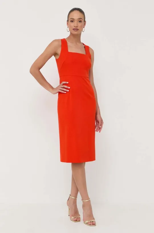 πορτοκαλί Φόρεμα BOSS Γυναικεία