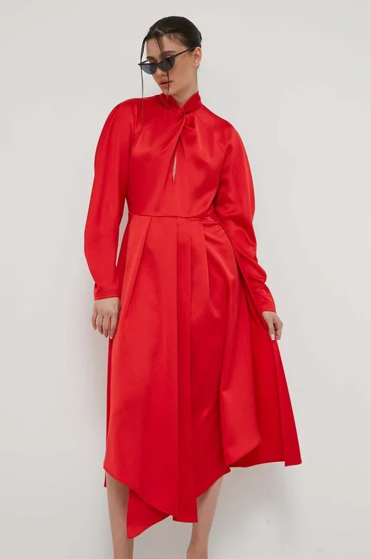 rdeča Obleka HUGO Ženski