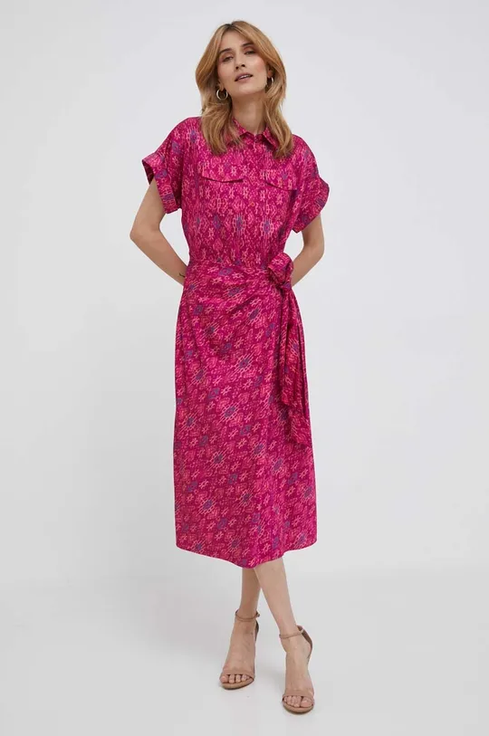 roza Obleka Lauren Ralph Lauren Ženski