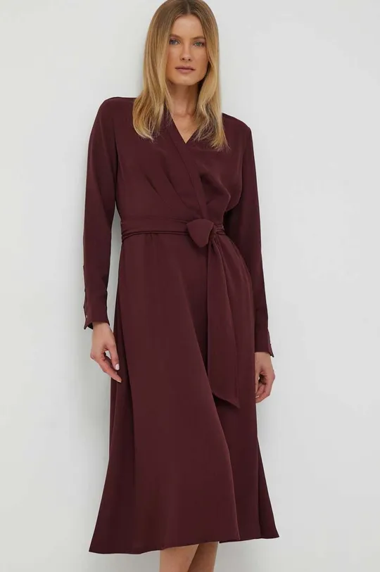 Šaty Lauren Ralph Lauren burgundské