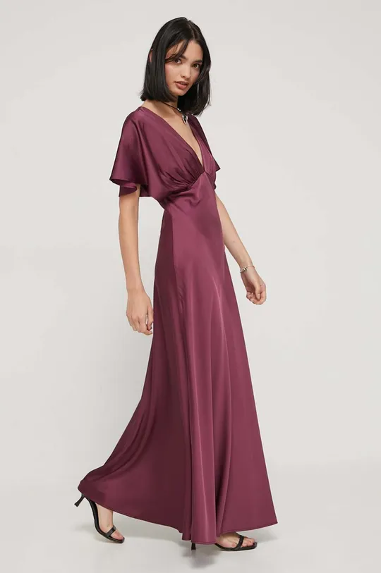 Φόρεμα Abercrombie & Fitch μωβ
