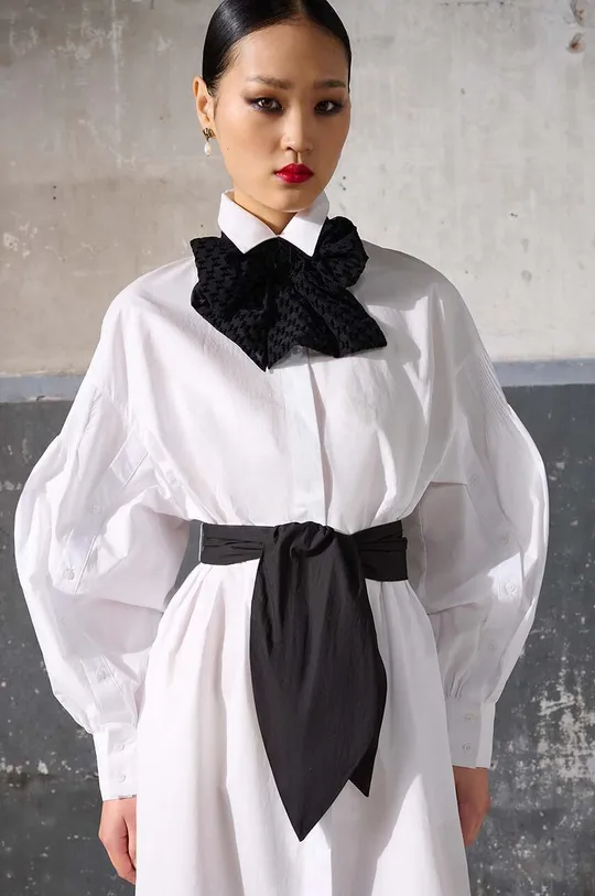 Βαμβακερό φόρεμα Karl Lagerfeld x Ultimate ikon λευκό