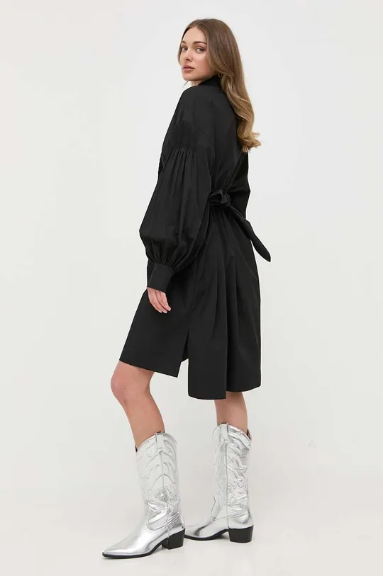 crna Pamučna haljina Karl Lagerfeld x Ultimate ikon KL The icon