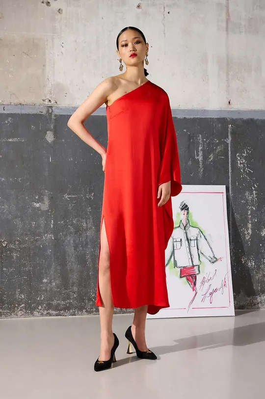 червоний Сукня Karl Lagerfeld KL x Ultimate ikon Жіночий