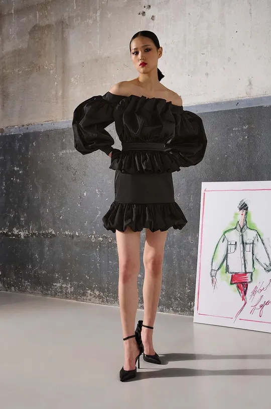 fekete Karl Lagerfeld ruha KL x The Ultimate icon Női