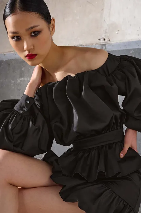 czarny Karl Lagerfeld sukienka KL x The Ultimate icon
