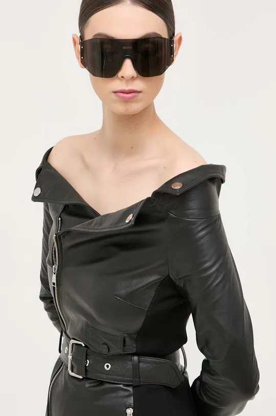 Kožené šaty Karl Lagerfeld
