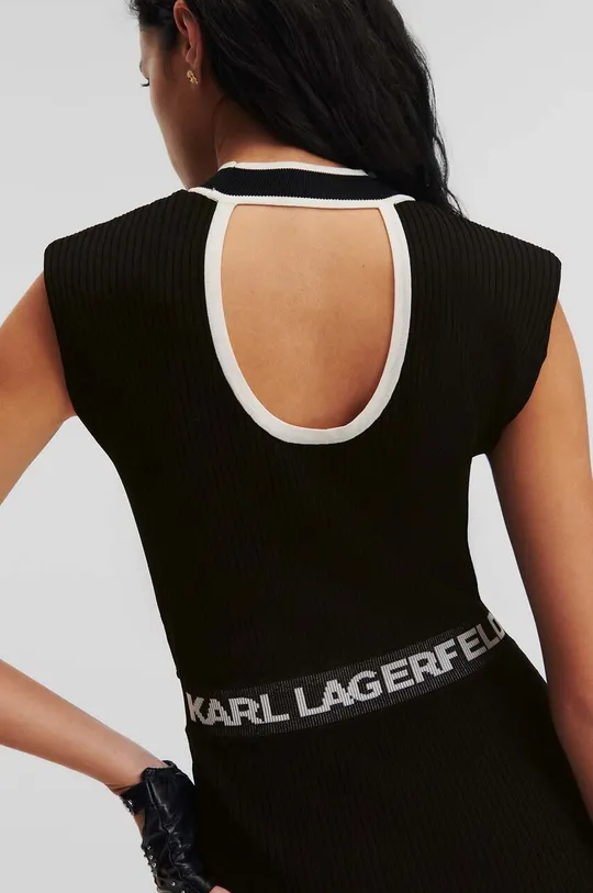 Haljina Karl Lagerfeld crna