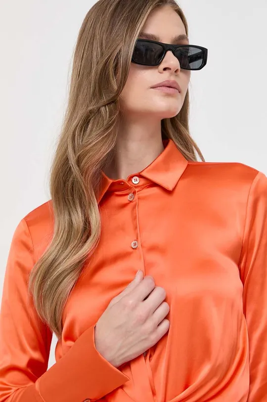 oranžna Obleka Patrizia Pepe