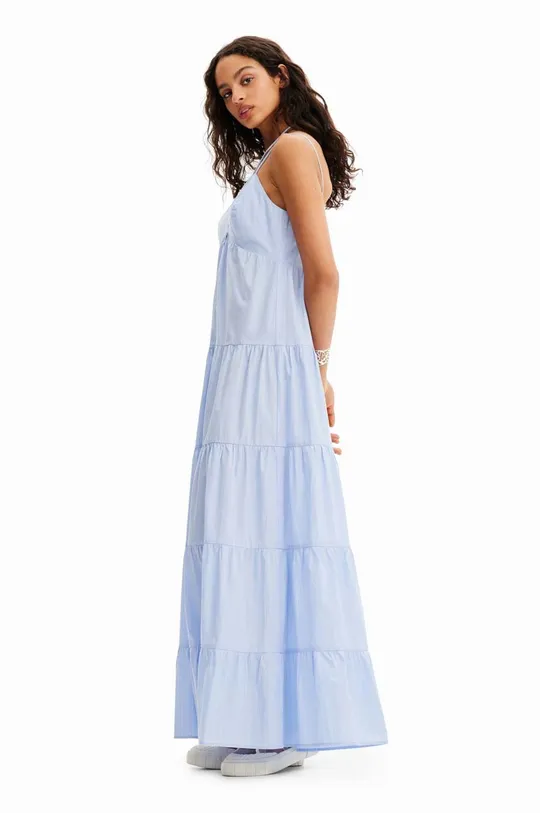 niebieski Desigual sukienka bawełniana Damski