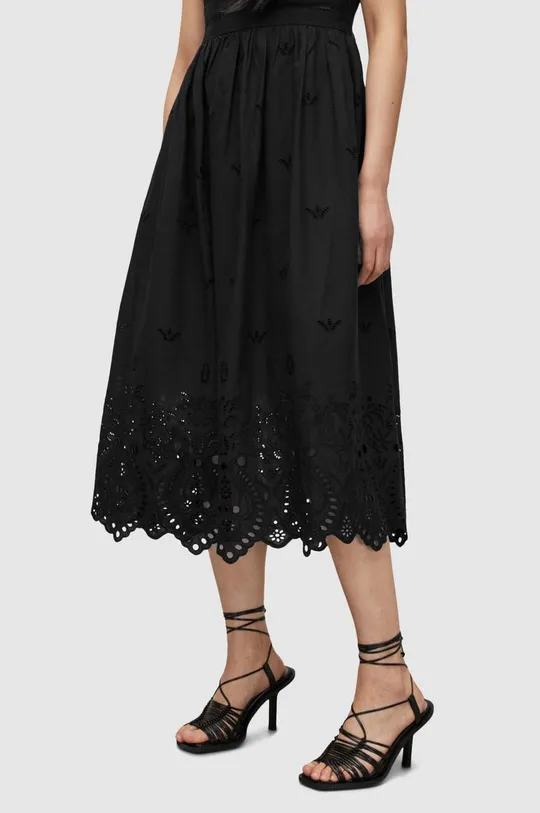 μαύρο Βαμβακερό φόρεμα AllSaints