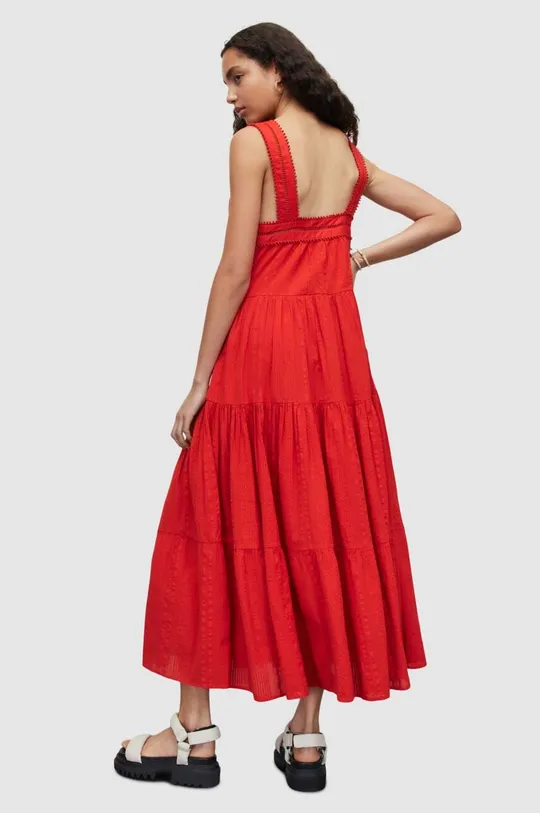 Βαμβακερό φόρεμα AllSaints  100% Οργανικό βαμβάκι
