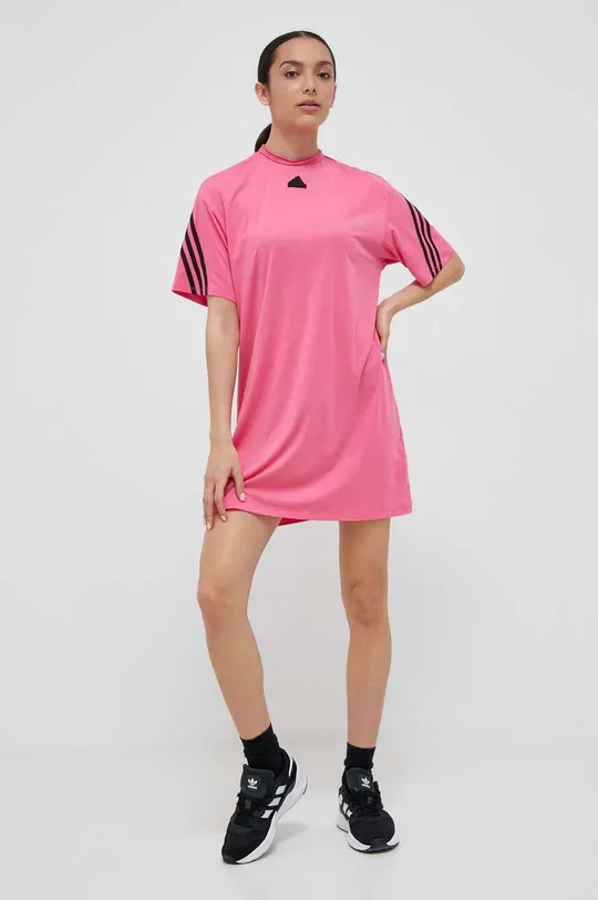 Φόρεμα adidas ροζ
