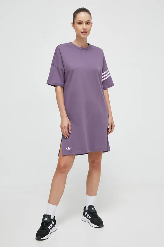 Платье adidas Originals фиолетовой
