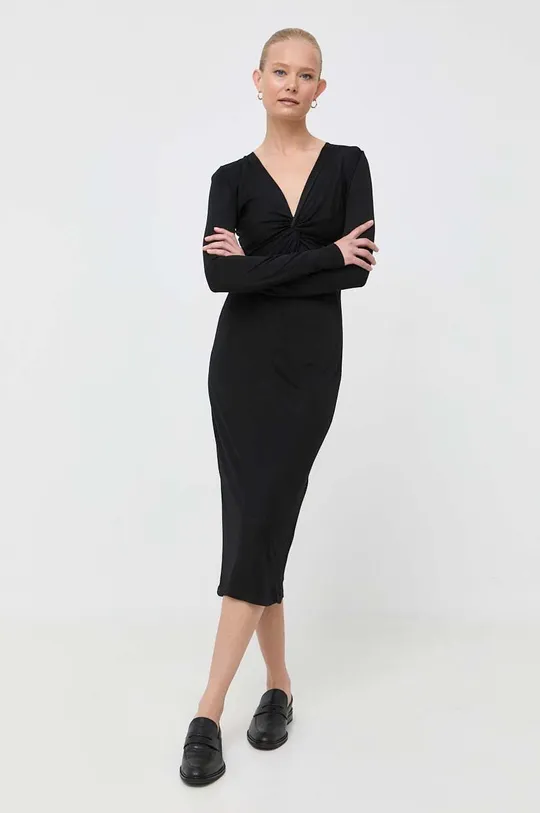 Φόρεμα Armani Exchange μαύρο