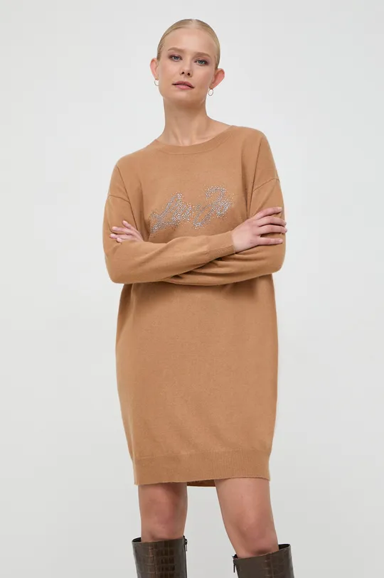hnedá Šaty s prímesou vlny Liu Jo Dámsky