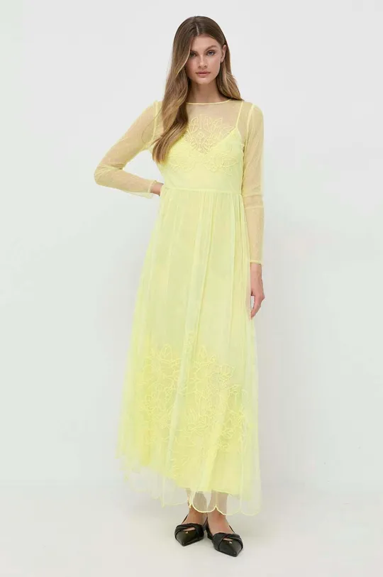 Φόρεμα Twinset κίτρινο