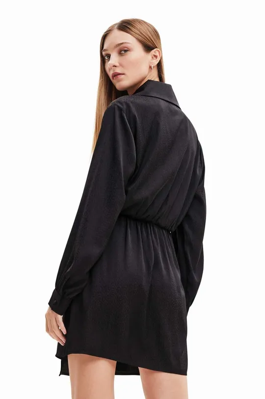 Платье Desigual 23WWVWAI WOMAN WOVEN DRESS LONG SLEEVE чёрный