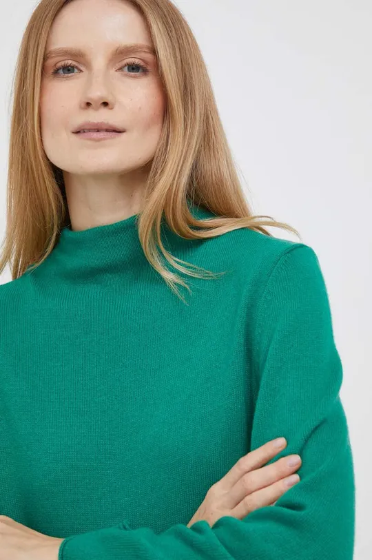 πράσινο Φόρεμα από μείγμα μαλλιού United Colors of Benetton