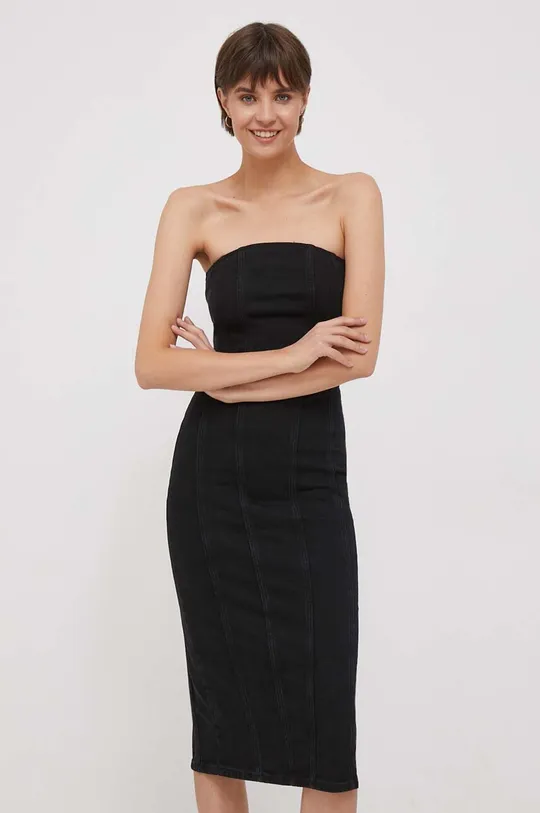 Traper haljina Sisley crna